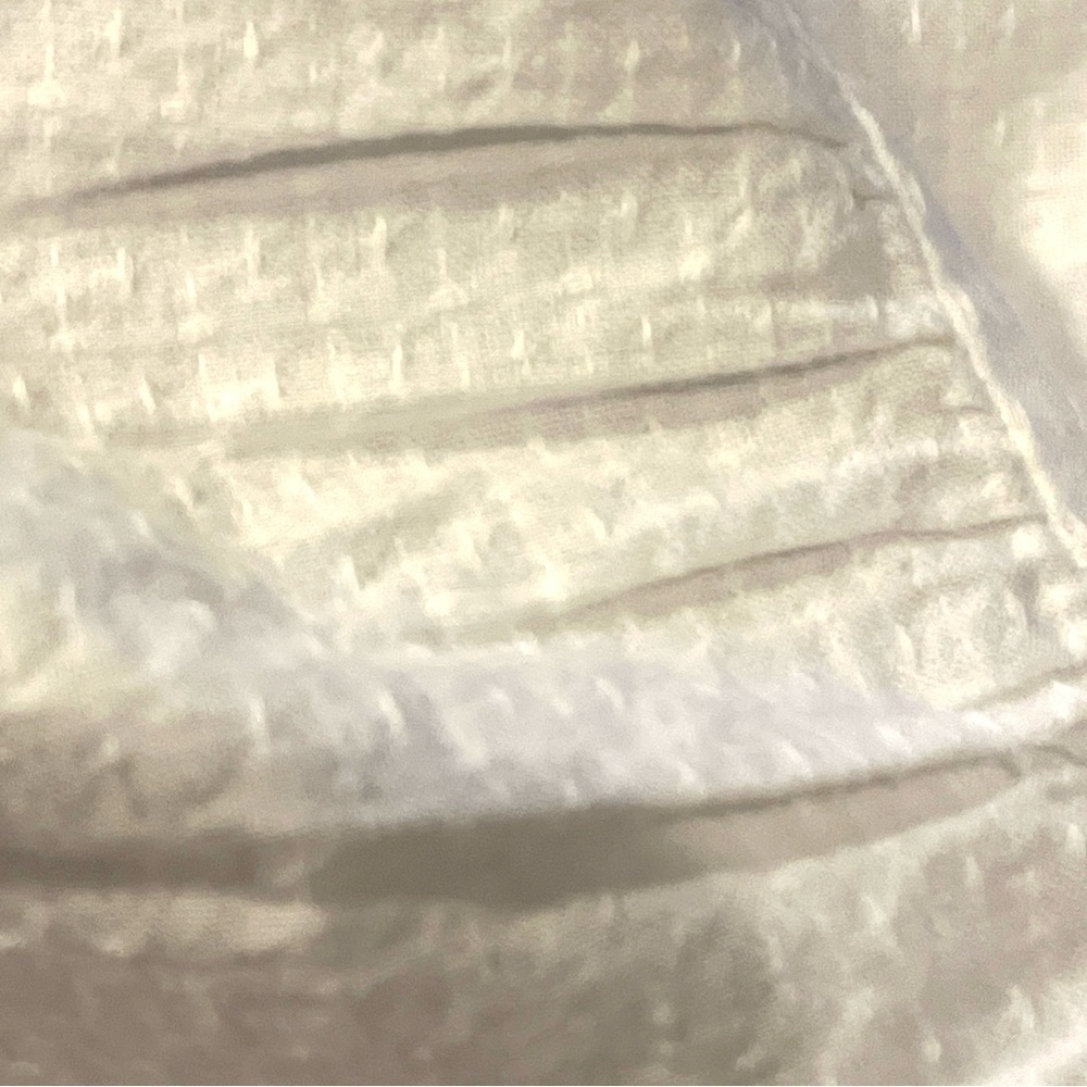 Lands’ End Women’s Dobby Smocked Ruffle Cotton Lined Tiered Dress Pockets2X NWOT - Picture 5 of 9